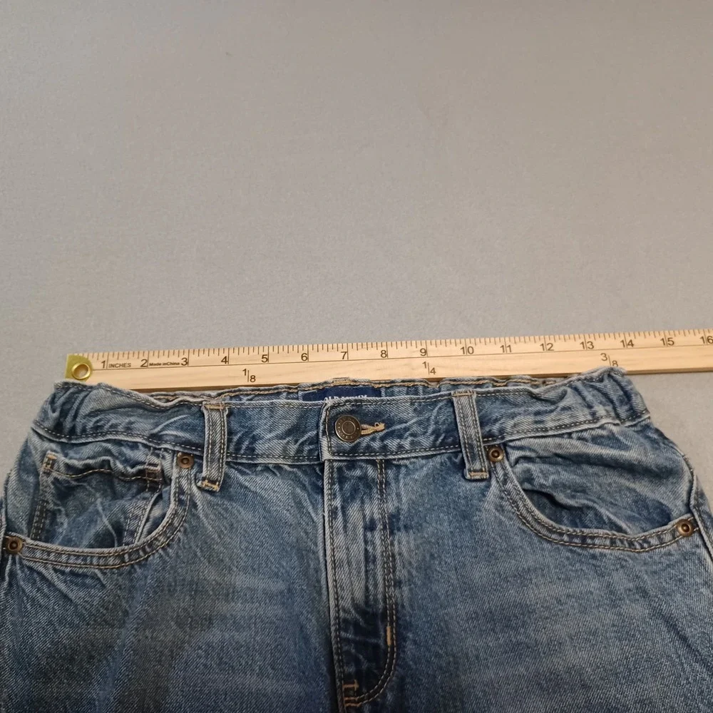 Old Navy Boys Didley Bootcut Jeans Light‎ Wash Adjustable Waist Size 18 Regular